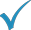 Blue tick icon